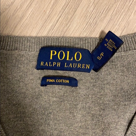 Polo 100% cotton sweater - Picture 1 of 3